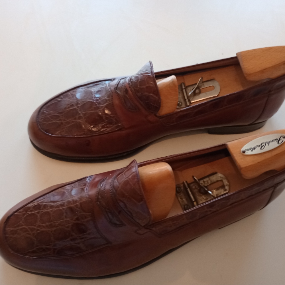 GIORGIO S Palm Beach Men's Alligators Grown Genuine Slipon Dress Loafer 10W (44)